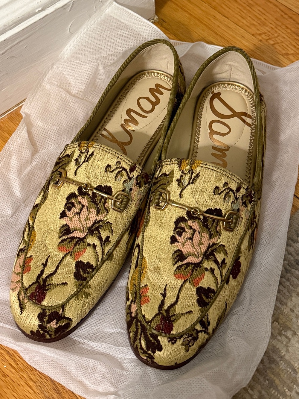 Sam Edelman Women's Loraine Tailored Loafers- Floral- Size 6.5